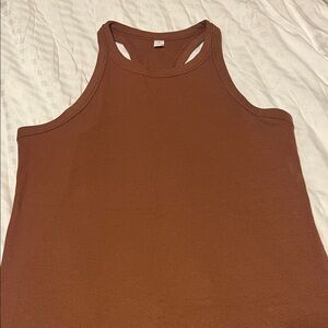 Women's Brown Sleeveless Top